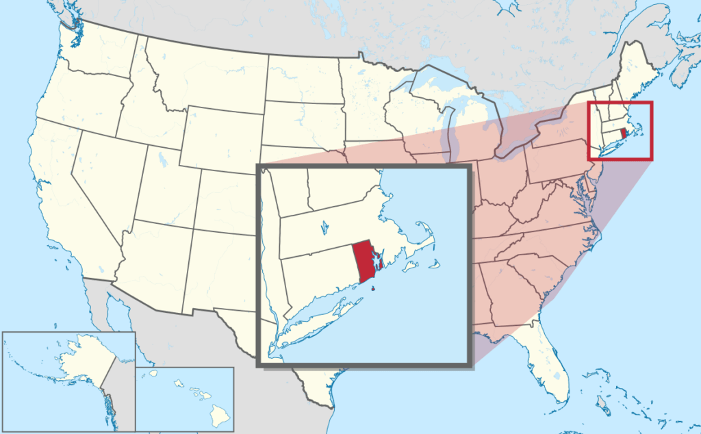 Map of Rhode Island