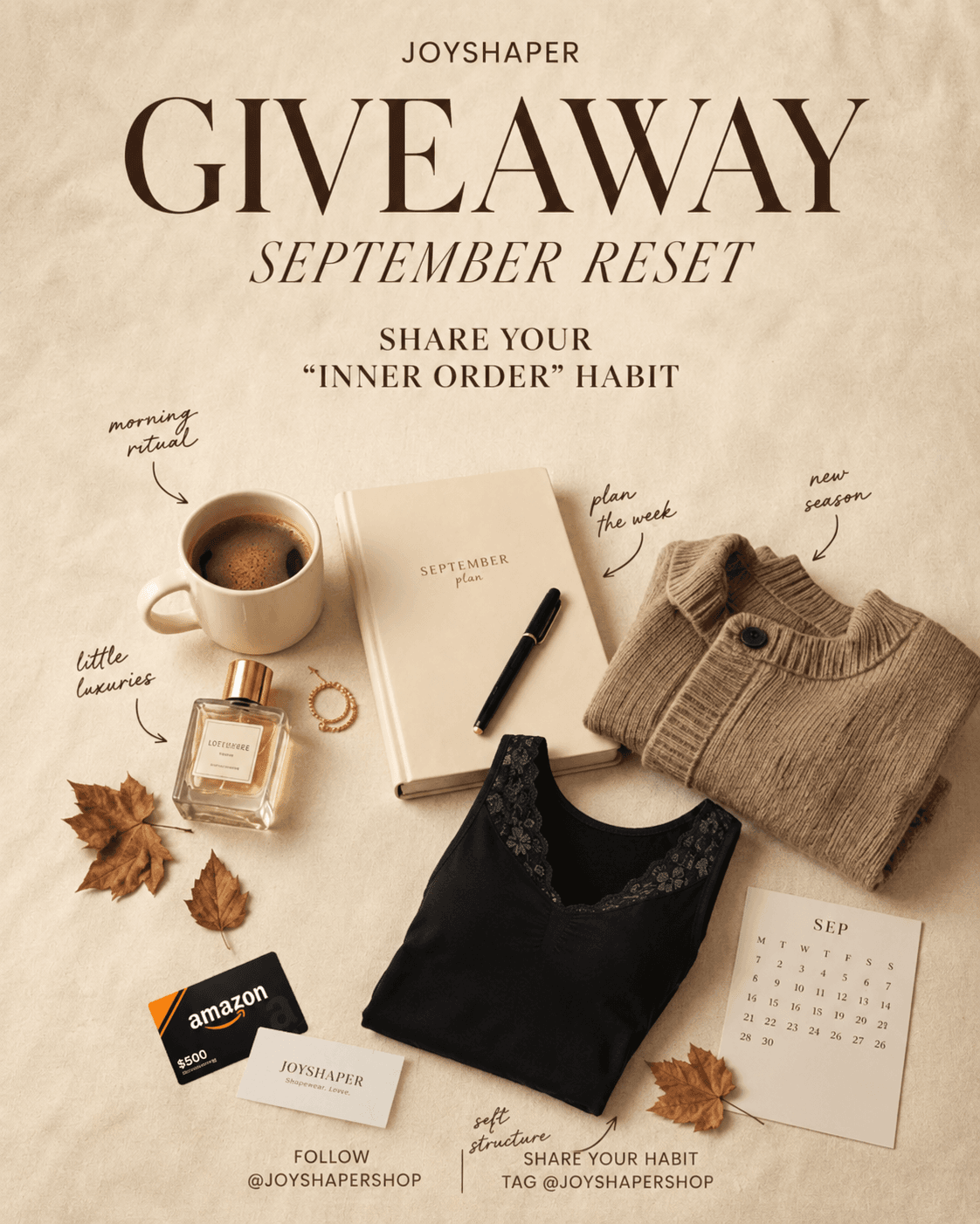 GIVEAWAY: SEPTEMBER RESET 🤎
