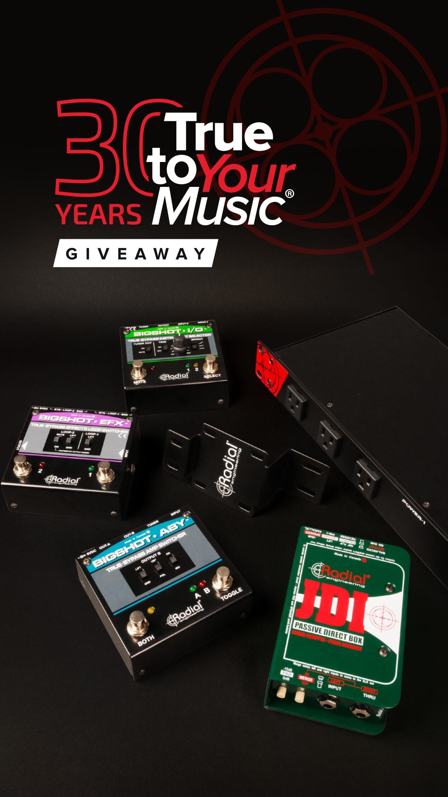 Radial Engineering #TrueToYourMusic30 Giveaway - Musician Edition