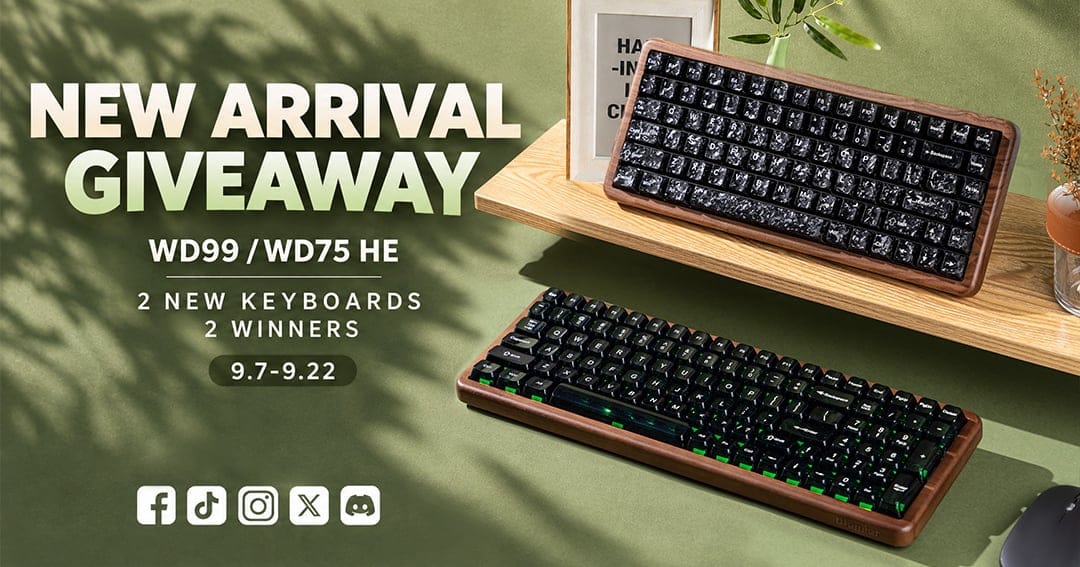 Womier WD99 & WD75 HE Launch Giveaway