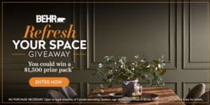 BEHR Refresh Your Space Giveaway