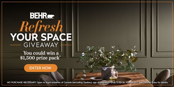 BEHR Refresh Your Space Giveaway