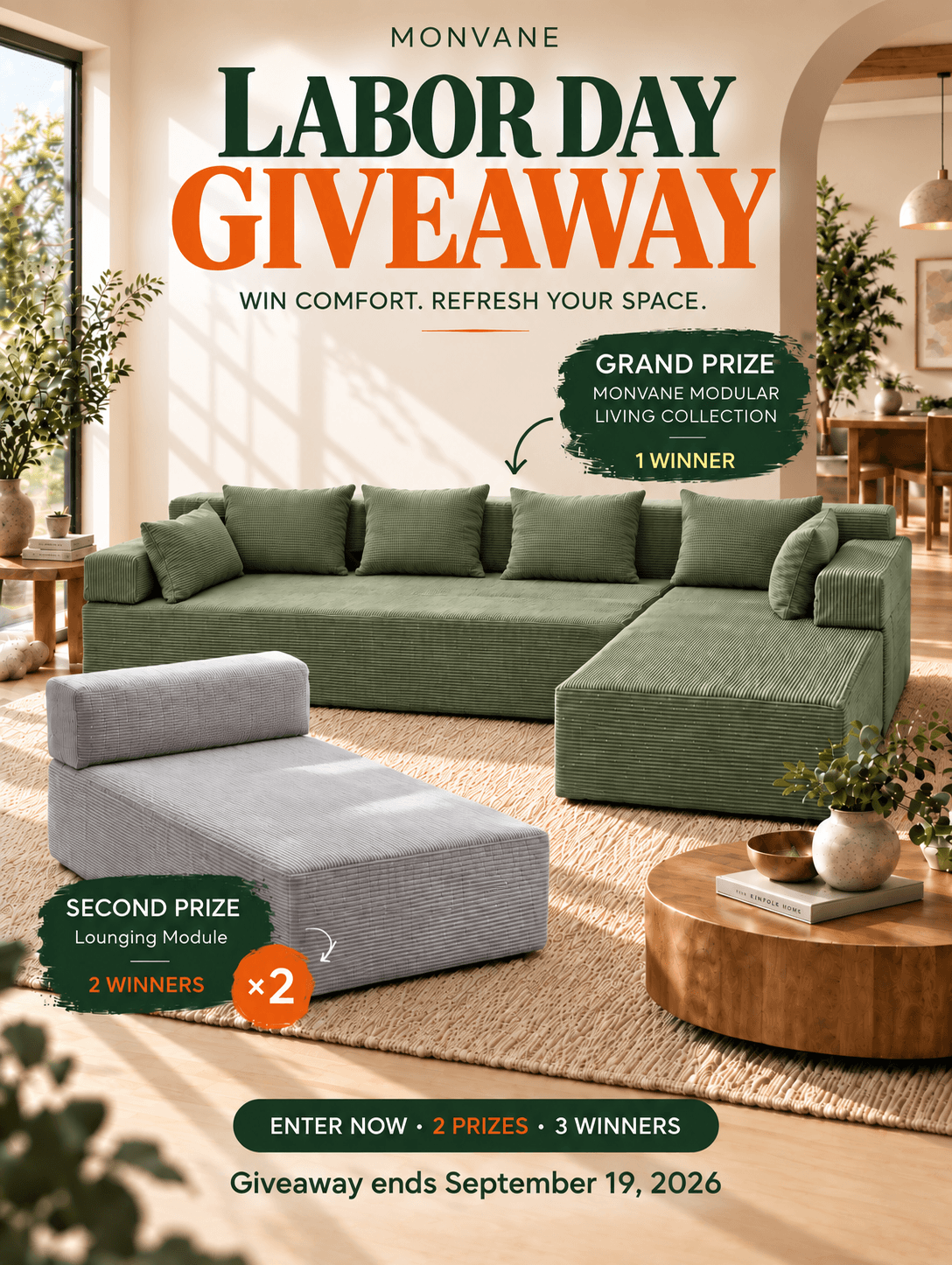 Labor Day Modular Living Giveaway