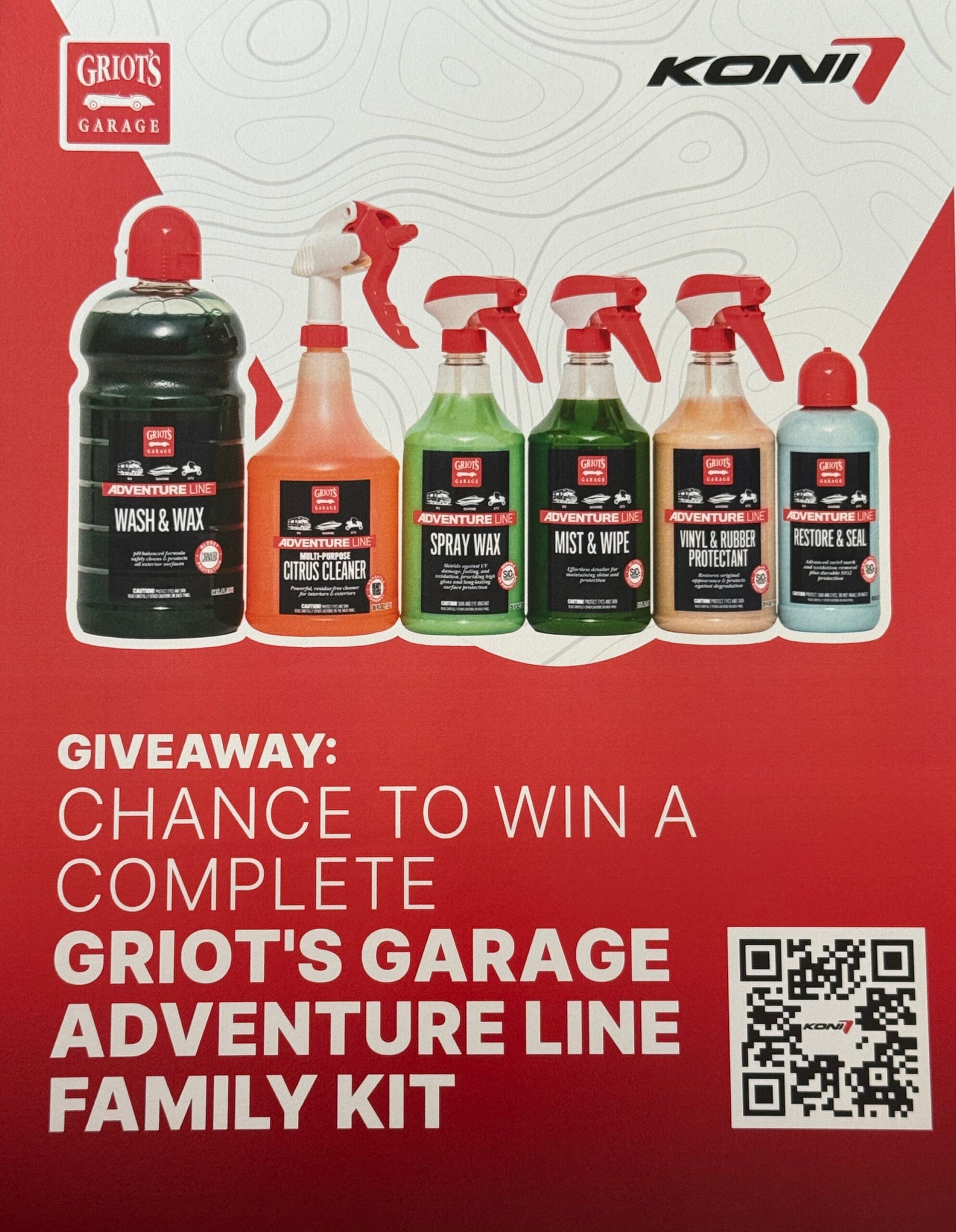 KONI + GRIOT'S GARAGE SWEEPSTAKES