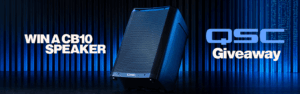 WIN A QSC CB10 Battery-Powered Portable Loudspeaker!
