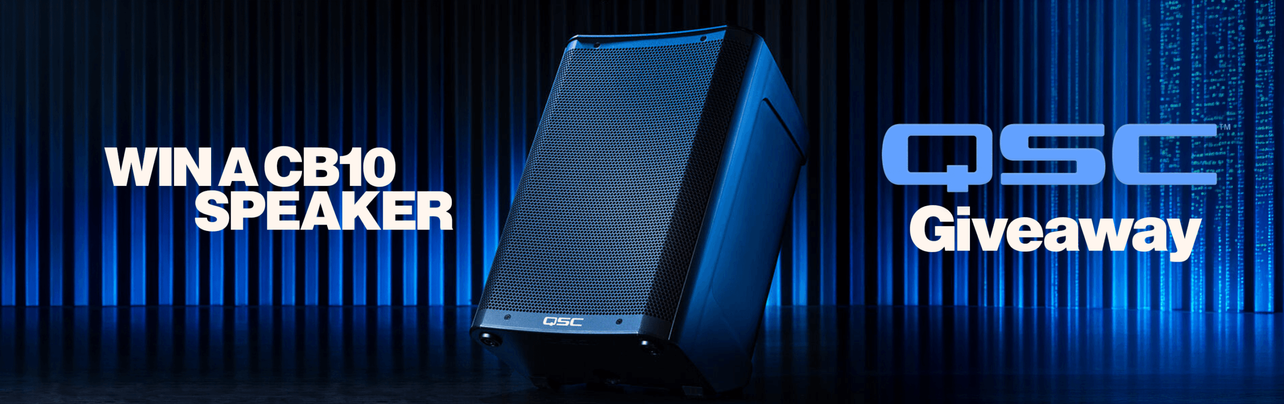WIN A QSC CB10 Battery-Powered Portable Loudspeaker!