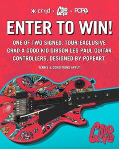 CRKD X Good Kid X POPeArt_ Signed Guitar Controller Sweepstakes