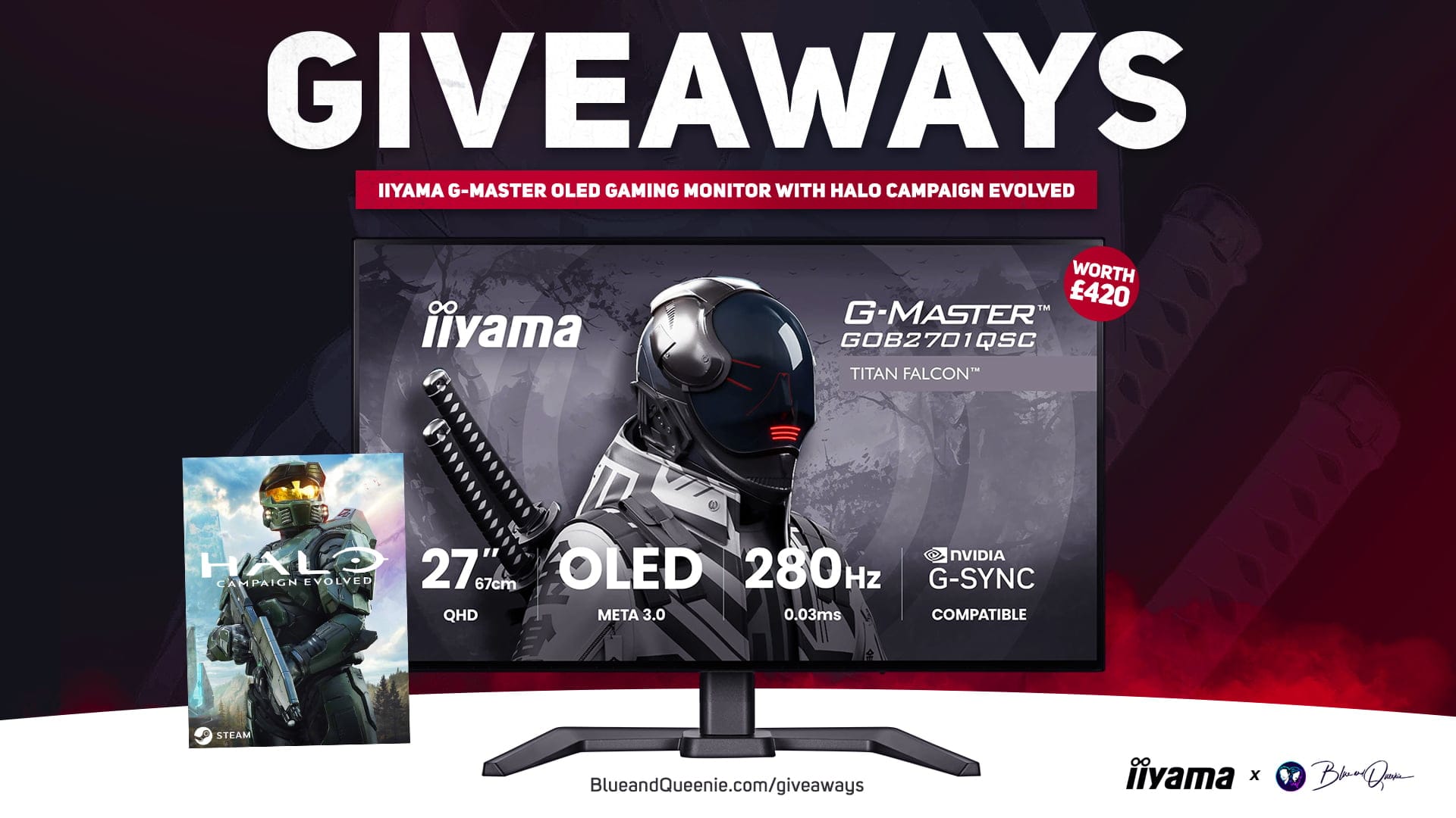 Iiyama Titan Falcon 27" OLED Gaming Monitor With Halo Campaign Evolved