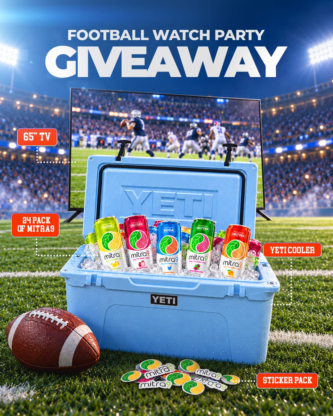 Mitra9 Football Watch Party Giveaway!