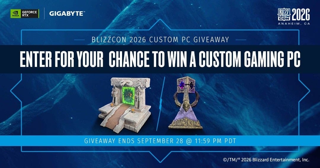 GIGABYTE BlizzCon 2026 Custom PC Giveaway
