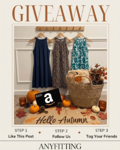 😘 Anyfitting's Autumn Giveaway Event🎉