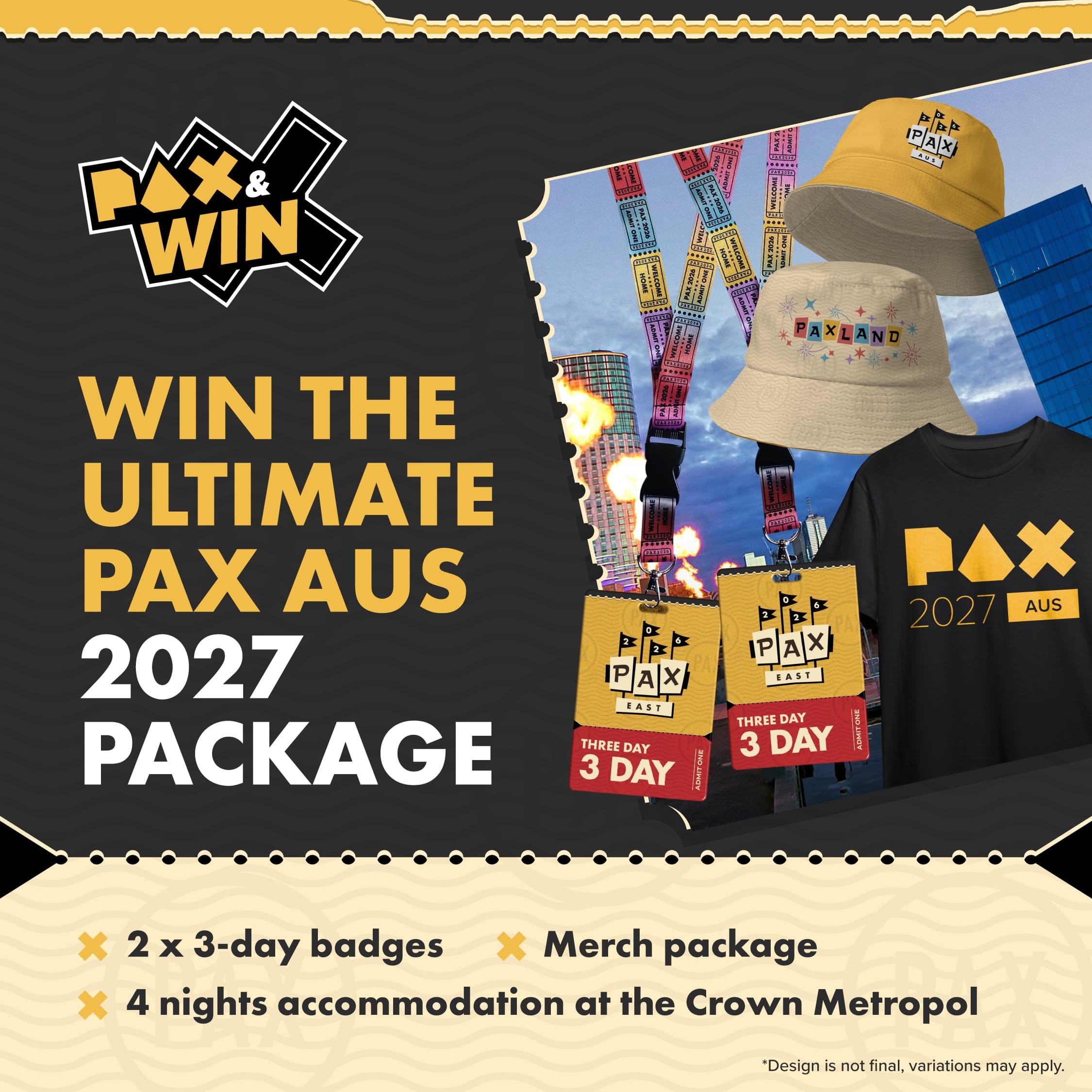 WIN The Ultimate PAX Aus 2027 Package!