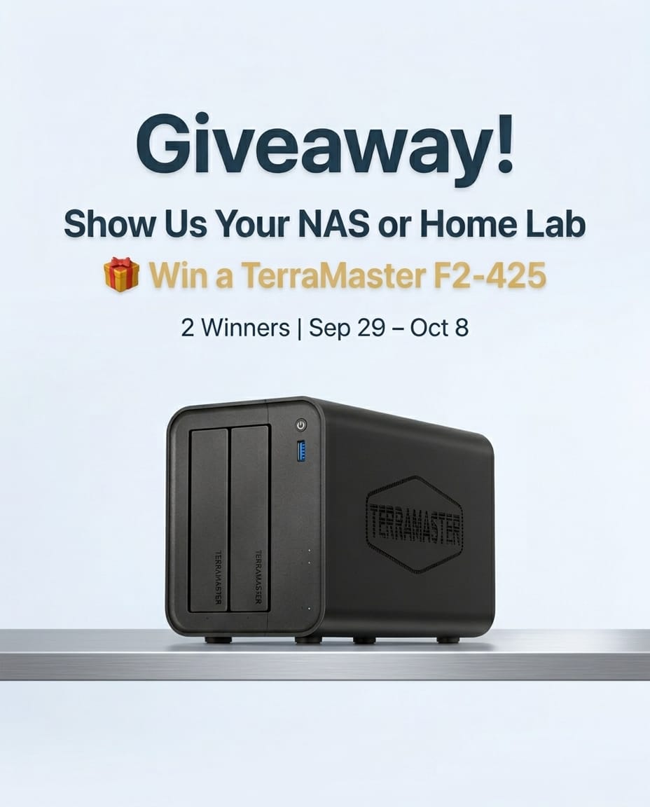 🎉 GIVEAWAY: Show Us Your NAS / Home Lab & Win A F2-425!
