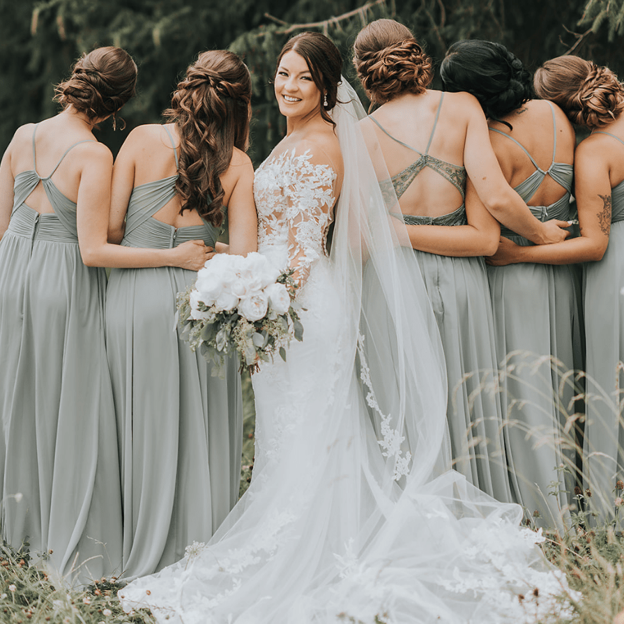 Win A Wedding Dress + 4 Bridesmaid Dresses & Suits ($4,000+ Value)