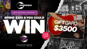 Celebrate 35 Years Of Mannys! Spend $350 & Win A $3500 Mannys Voucher
