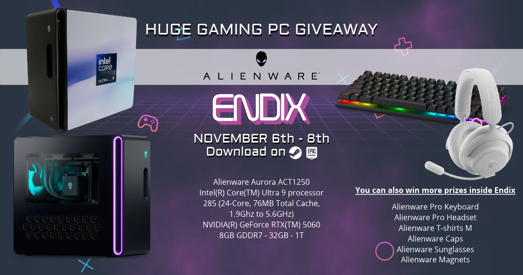 Endix 🫰 Alienware GAMING PC 🎮🖥️ GIVEAWAY