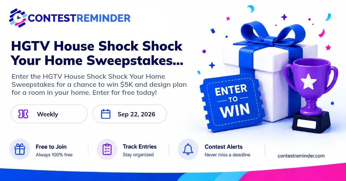 Win $5K and Design Plan from HGTV